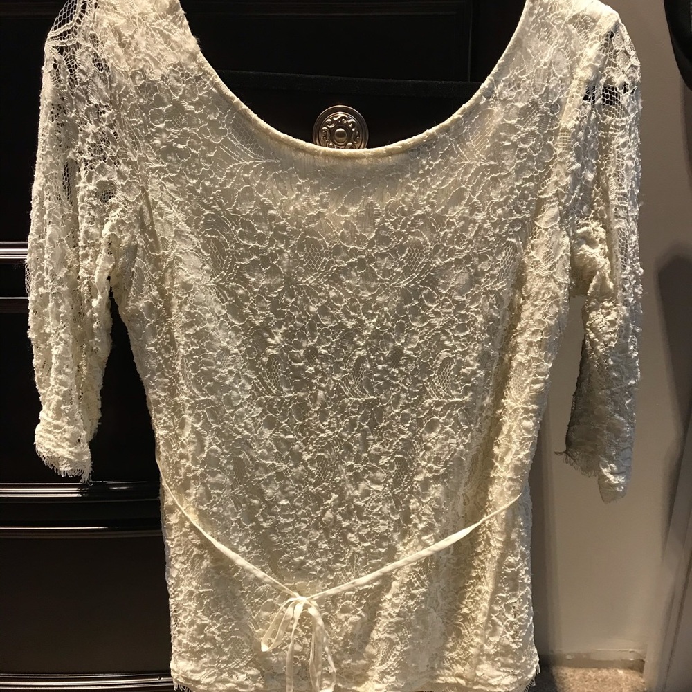 Motherhood Size Small Lace Maternity Top